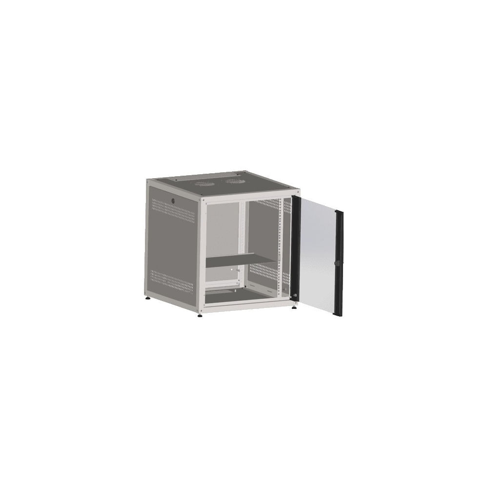 Compre Mini Rack 20Ux600X600 Prof. Com 1 Bandeja Preto Gpmr206060