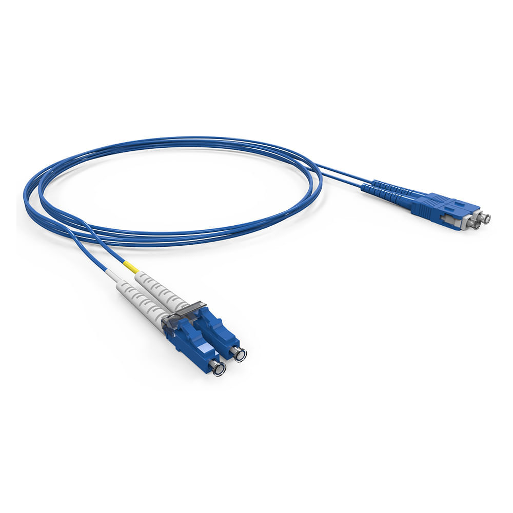 CORDAO DUPLEX CONECTORIZADO SM BLI G-657A2 LC-UPC/LC-UPC - LSZH